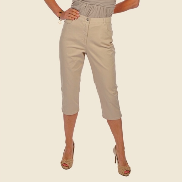 🌟 Cinder-Cotton Capri with Side Slit - Picture 2 of 6